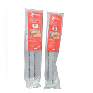 Set of 2 Richelieu Center Mount Slide 16” 400mm Steel Holds up to 35lbs NIP